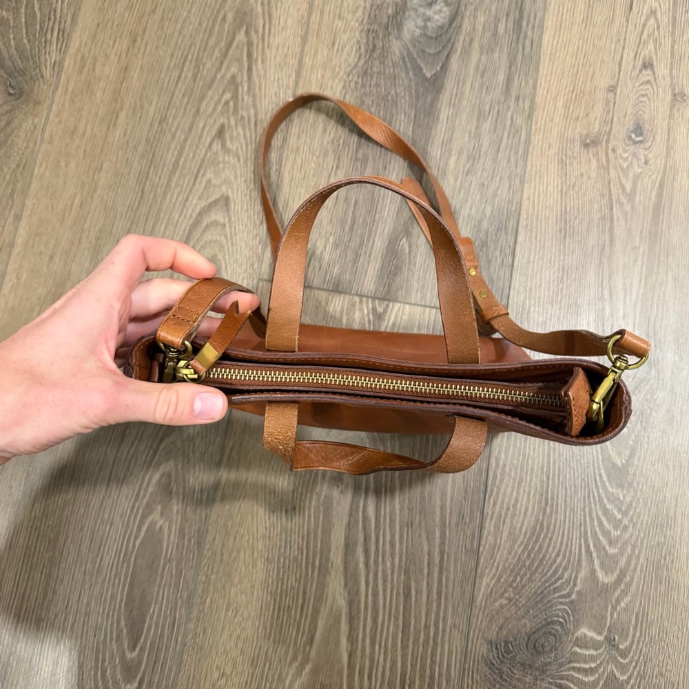 Madewell Chestnut Brown Small transport tote - Picture 5 of 9